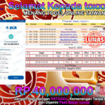 BUKTI JACKPOT TOGEL POOL TAIWAN TERPERCAYA DI INDONESIA TGL 15-06-2024