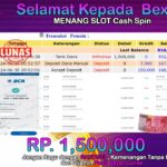 BUKTI JACKPOT SLOT CASH SPIN TERPERCAYA DI INDONESIA TGL 01-07-2024