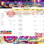 BUKTI JACKPOT SLOT  MAHJONG WAYS TERPERCAYA DI INDONESIA TGL 07-09-2024