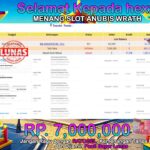 BUKTI JACKPOT SLOT ANUBIS WRATH TERPERCAYA DI INDONESIA TGL 19-08-2024