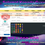 BUKTI JACKPOT SLOT STARLIGHT PRINCESS 1000 TERPERCAYA DI INDONESIA TGL 17-09-2024