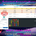 BUKTI JACKPOT SLOT STARLIGHT PRINCESS 1000 TERPERCAYA DI INDONESIA TGL 15-09-2024